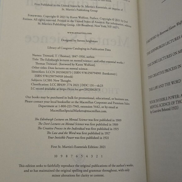 The Library of Spiritual Wisdom: The Edinburgh Lectures on Mental Science - Picture 4 of 9